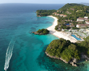 Drone shot for Boracay island