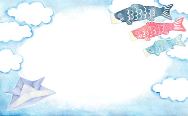 こいのぼりのこどもの日フレーム