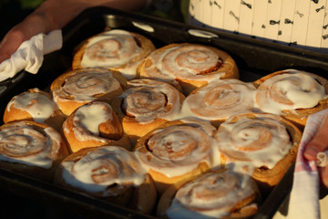 Sweet fresh baked rolls