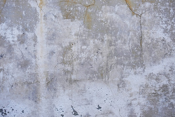 Old concrete cracked grey wall texture