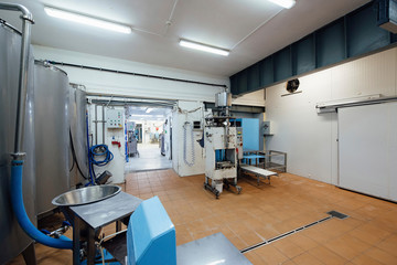 Equipment for the production of milk and dairy products at a dairy plant