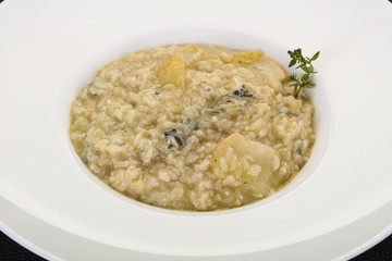 Risotto with pear and gorgonzola