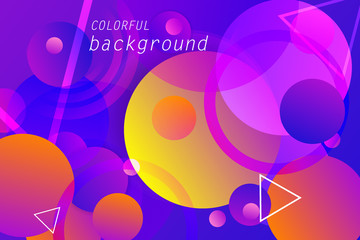 Minimal colorful geometric abstract background. Vector eps10.