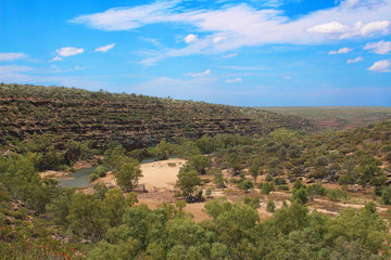 Kalbarri National Park - View at the Murchison River, Western Austlralia