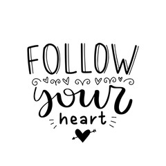 Vector typography motivational poster