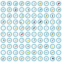 100 performance icons set in isometric 3d style for any design vector illustration