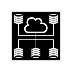 Cloud Database Icon, Data Base Icon