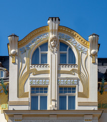 jugendstil gebäude in kalsbad 1900