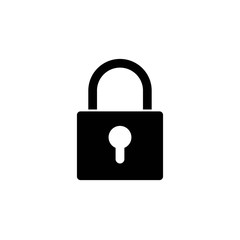 Lock icon vector. Encryption icon. Lock Icon in trendy flat style isolated. Security symbol