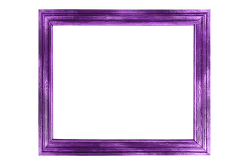 beautiful purple frame isolated on white background