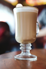 iced coffee frappe of cold drink in cafe