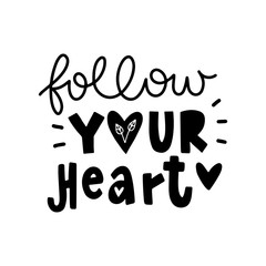 Vector typography motivational poster