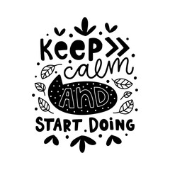 Vector typography motivational poster