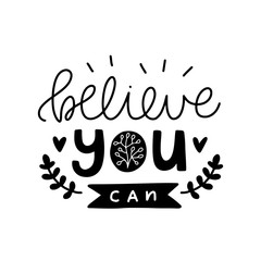 Vector typography motivational poster