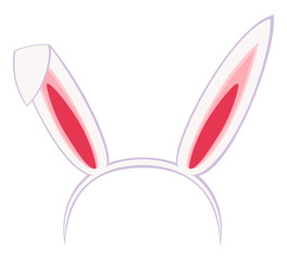 Cartoon pastel bunny party ears