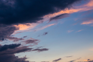 Fototapeta premium colorful twilight dusk sky