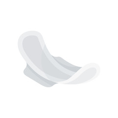 Sanitary napkin on white background. Vector illustration.