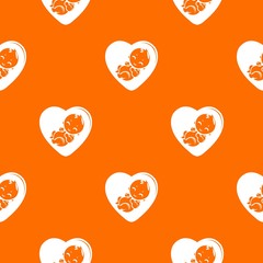 Baby pattern vector orange for any web design best