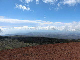 Etna national park landscape, Catania, Sicily, Italy