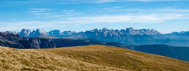 Panorama view from Meran 2000, mountain world south tyrol