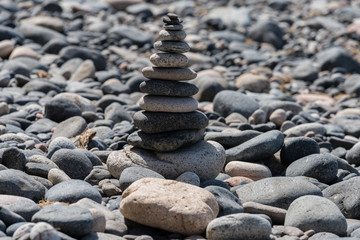 Fototapeta na wymiar Stones at the beach