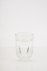 A glass of water isolated on white background 