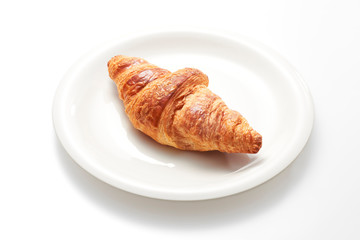 Croissant White background