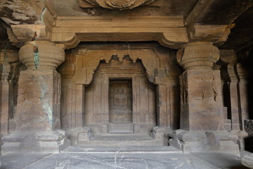 Temple of Ellora caves, the rock-cut temples, AURANGABAD, MAHARASHTRA in central India 