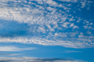 Fototapeta premium Blue sky with clouds in Madrid, Spain. Europe