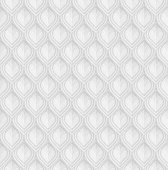 Silver reptile or fish scales. Lamellar armour imitation. Vector seamless pattern