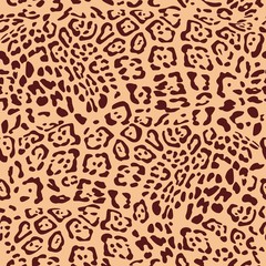 Leopard seamless pattern. Exotic wild animal skin. Orange skin of Cheetah, leopard, tiger. Fashionable, elegant, rich Animal abstract texture. print background, fabric.vector illustration.