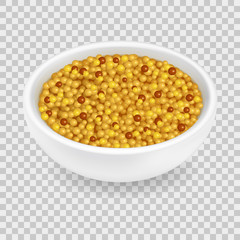 Mustard in a bowl