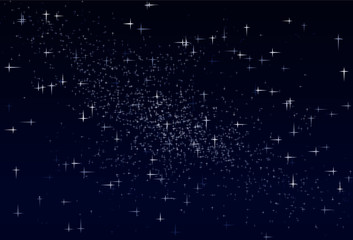 Starlight night vector illustration