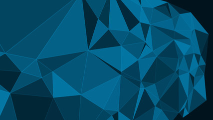 Connected abstract vector shapes tech background