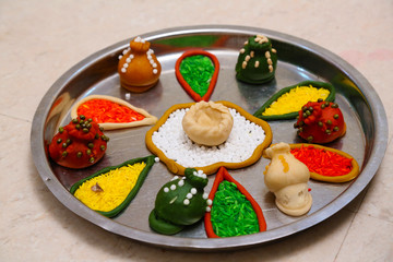 Indian rituals, Diya Thali for prayer