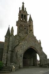 Fototapeta na wymiar Saint-Ouen church in Les Iffs (Brittany - France)