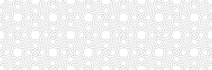 Monochrome seamless pattern. Abstract gray design on white background - 259308001