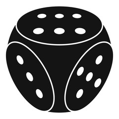 Fortune dice icon. Simple illustration of fortune dice vector icon for web design isolated on white background