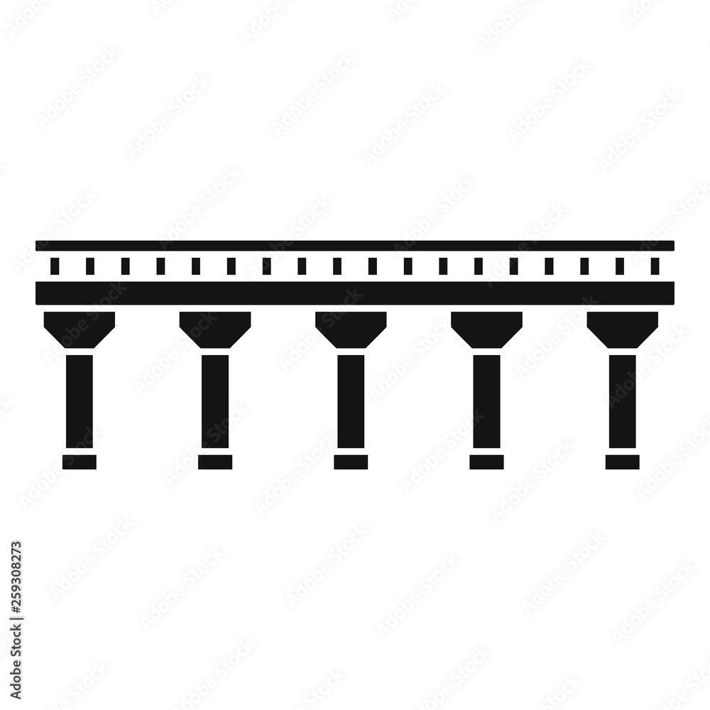 Poster auto bridge icon. simple illustration of auto bridge vector icon for web design isolated on white ba