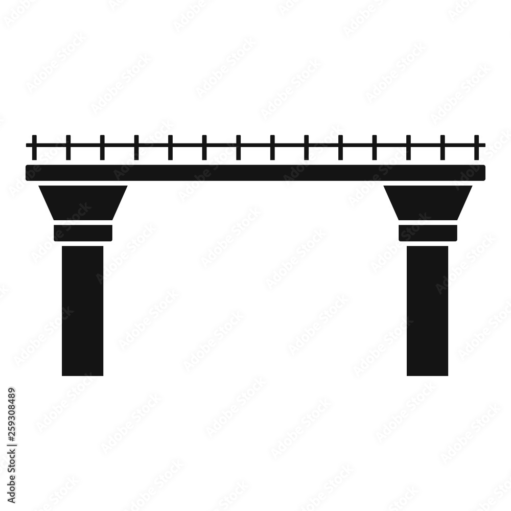 Aufkleber high bridge icon. simple illustration of high bridge vector icon for web design isolated on white ba
