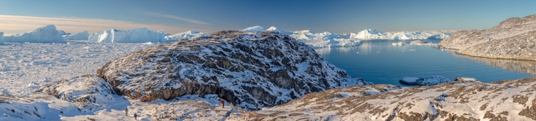 Panorama Eisfjord in Ilulissat Grönland