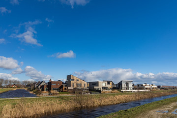 New build housing at cities border