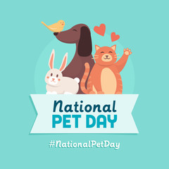 National pet day holiday design