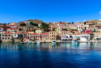 Fototapeta na wymiar View of Sуmi Island, Greece.