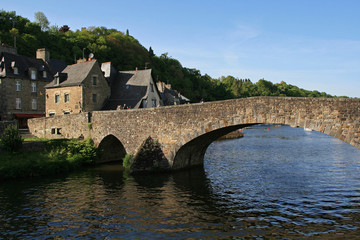 Fototapeta na wymiar Gothic bridge in Dinan (Brittany - France)