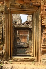 Fototapeta na wymiar Ruines du temple d'Angkor 