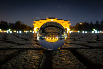 Liberty square arch crystal ball