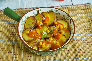 Spanish Chickpea and Potato Bake