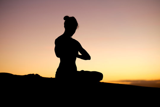 Fantastic moves from a yoga instructor make for fantastic silhouettes