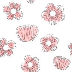 Seamless floral pattern. Vector